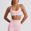 Super Sculpt sömlösa minishorts i puderrosa