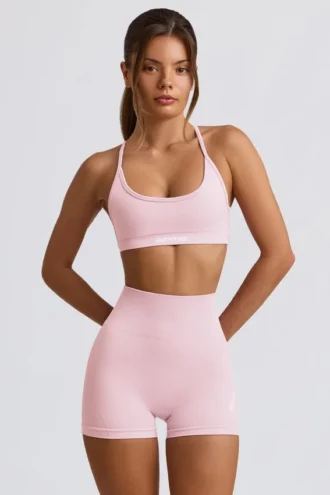 Super Sculpt sömlösa minishorts i puderrosa