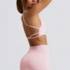 Super Sculpt sömlösa minishorts i puderrosa