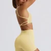 Super Sculpt sömlösa minishorts i smörgul
