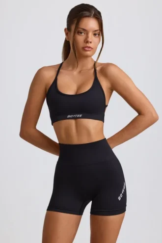 Super Sculpt sömlösa minishorts i svart
