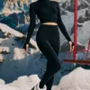 Super Sculpt sömlösa underkläder-leggings i svart