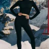 Super Sculpt sömlösa underkläder-leggings i svart