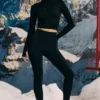 Super Sculpt sömlösa underkläder-leggings i svart