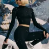 Super Sculpt sömlösa underkläder-leggings i svart