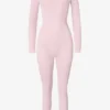 Termisk baslager-Jumpsuit i puderrosa