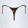 Tierra stringbikinibyxor i bronsguld