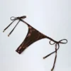 Tierra stringbikinibyxor i bronsguld