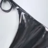 Tierra stringbikinibyxor i silverkrom