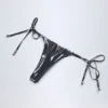 Tierra stringbikinibyxor i silverkrom