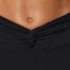 Twist Waist Mini Shorts med fickor i svart