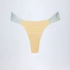 Valencia Cheeky bikinibyxor i gul rutig bomull