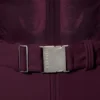 Vattentät skiddräkt med bälte i burgundy