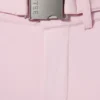 Vattentäta skidbyxor med bälte i Powder Pink