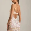 Velena miniklänning med utsmyckad camisole i ivory