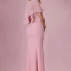 Velina chiffongkappa i blushrosa