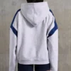 Överdimensionerad hoodie i bomullsfleece, melerad grå