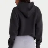 Överdimensionerad hoodie i mjuk bomullsfleece i svart