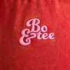 Överdimensionerade joggingbyxor i borstad jersey i rött