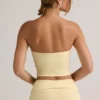 Verna Modal Strapless Crop Top i Buttercream Yellow