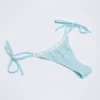 Vernazza bikinibyxor med snörning i sidorna i broderie anglaise i puderblått