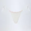 Vernazza Broderie Anglaise stringbikinibyxor med knytband i sidorna i vitt