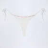 Vernazza Broderie Anglaise stringbikinibyxor med knytband i sidorna i vitt