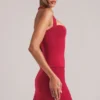 Vita Longline Halterneck Top  i Cherry Red