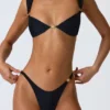 Volute Embellished Cheeky Bikinibyxor i svart