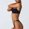 Volute Embellished Cheeky Bikinibyxor i svart