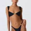 Volute Embellished Cheeky Bikinibyxor i svart