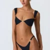 Volute Embellished Cheeky Bikinibyxor i svart