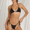 Zayana triangelbikinitopp  i svart