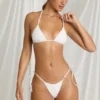 Zayana triangelbikinitopp  i vitt