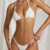 Zayana triangelbikinitopp  i vitt
