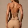 Zoryelle lågmidjade minishorts i tan