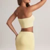 Zuri Modal Mid-Rise A-Line Kjolar i Lemon Sherbet