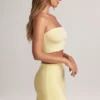 Zuri Modal Mid-Rise A-Line Kjolar i Lemon Sherbet
