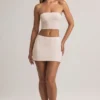 Zuri Modal midjehög A-linje minikjol i randigt mönster